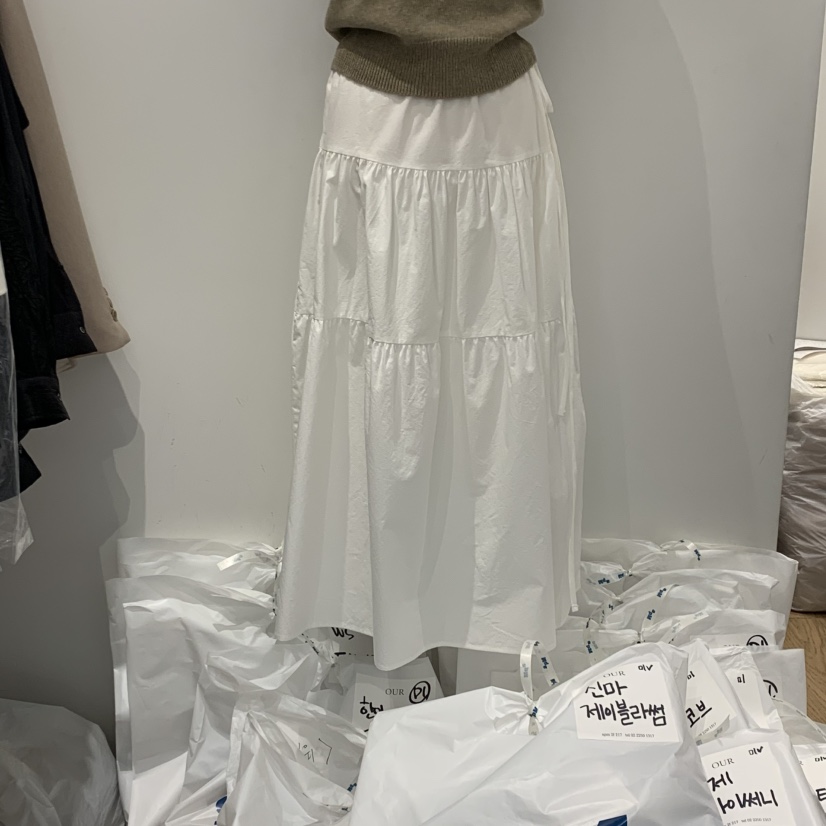OUR-A直郵韓國代購㊣女裝新品人氣推薦熱賣休閑25春夏長裙OUR-A長裙圖色2