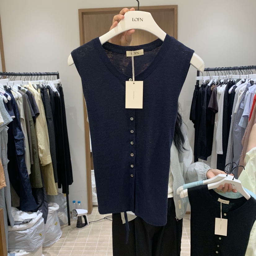LOFN韓國直郵㊣東大門實拍女裝新品推薦人氣休閑熱賣時尚馬甲LOFN馬甲圖色3