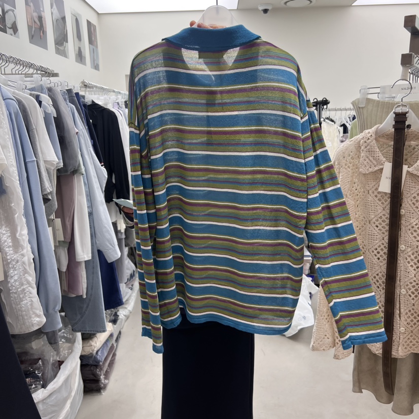 SOLD OUT直郵韓國代購㊣女裝新品人氣推薦25春夏熱賣針織衫SOLD OUT針織衫