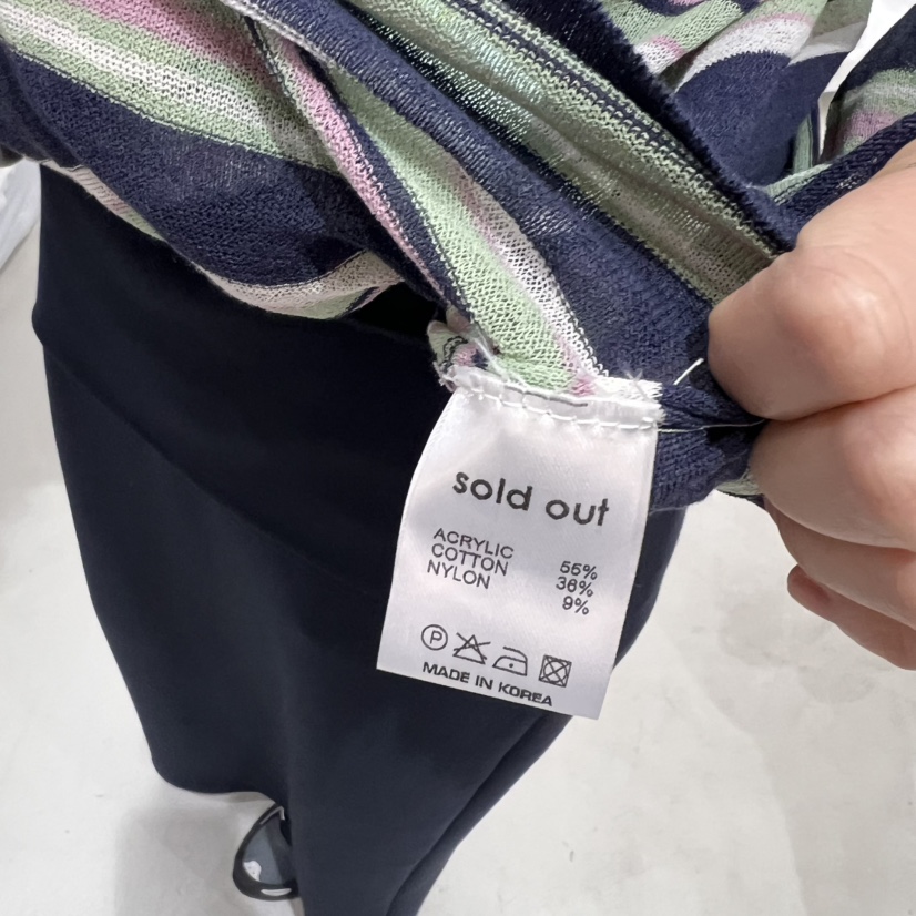 SOLD OUT直郵韓國代購㊣女裝新品人氣推薦25春夏熱賣針織衫SOLD OUT針織衫