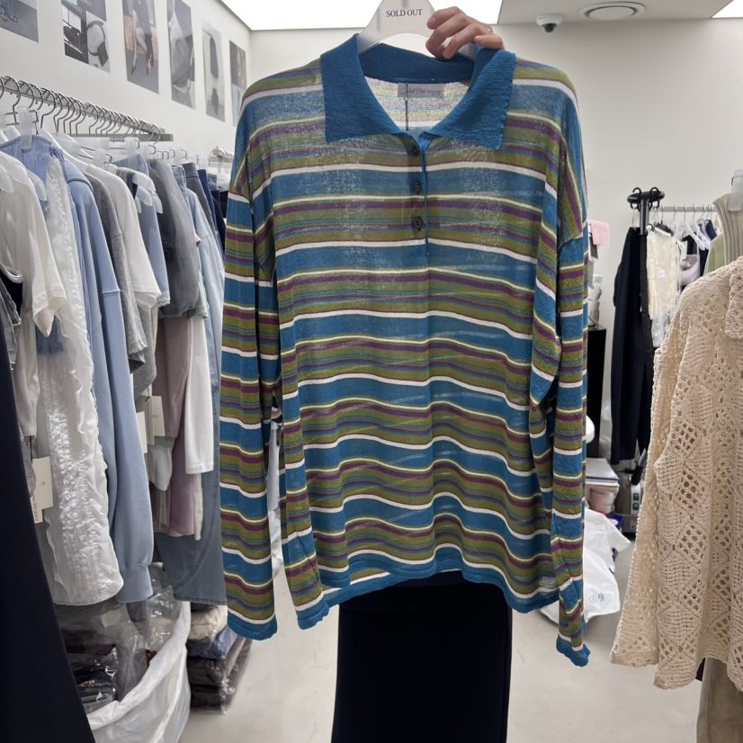 SOLD OUT直郵韓國代購㊣女裝新品人氣推薦25春夏熱賣針織衫SOLD OUT針織衫圖色3