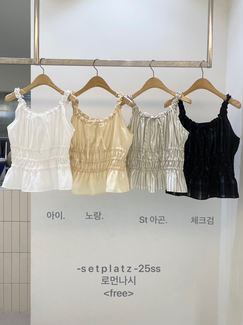 SETPLATZ韓國直郵㊣女裝新品休閑25春夏推薦熱賣人氣吊帶背心PLATZCLASSIC吊帶/背心