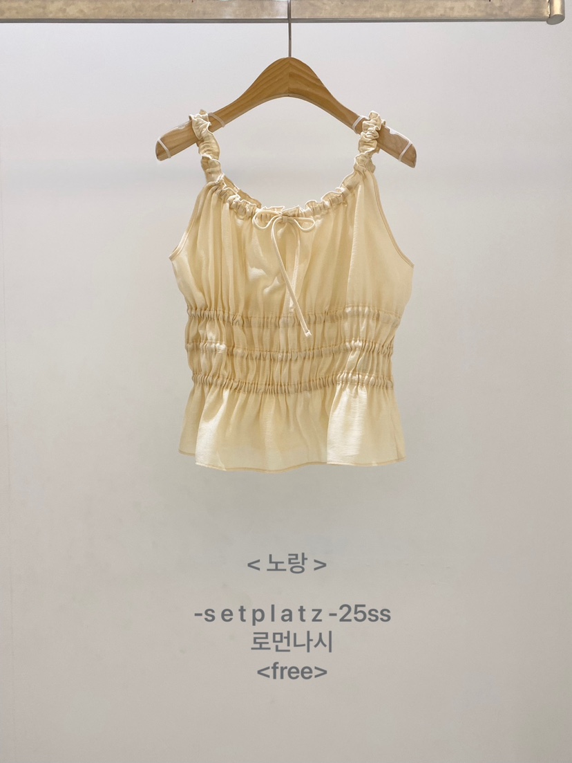 SETPLATZ韓國直郵㊣女裝新品休閑25春夏推薦熱賣人氣吊帶背心PLATZCLASSIC吊帶/背心圖色2