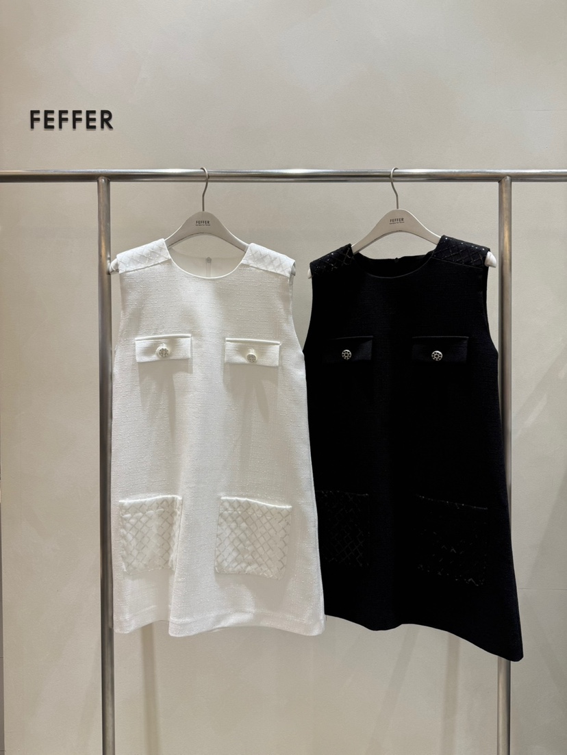 FEFFER直郵韓國代購㊣女裝新款休閑熱賣時尚推薦25春夏連衣裙FEFFER連衣裙