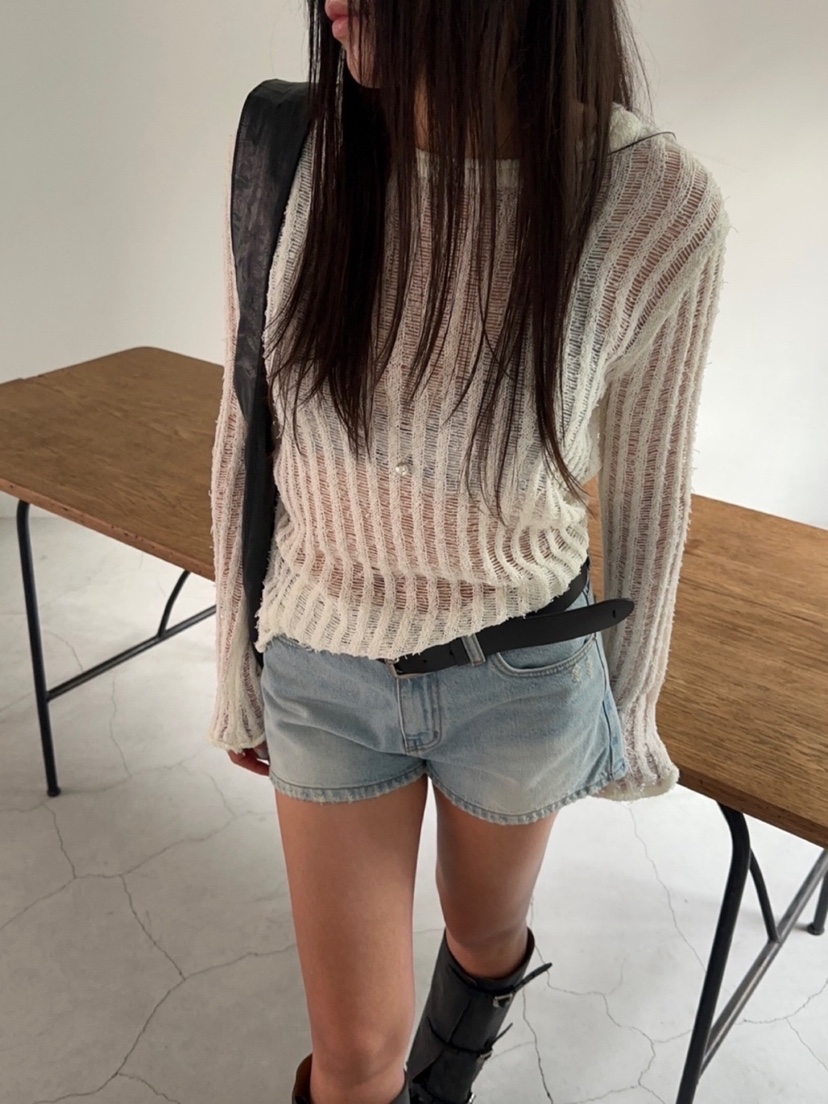 ACME韓國直郵㊣東大門實拍女裝新品推薦熱賣休閑25春夏針織衫ACME針織衫