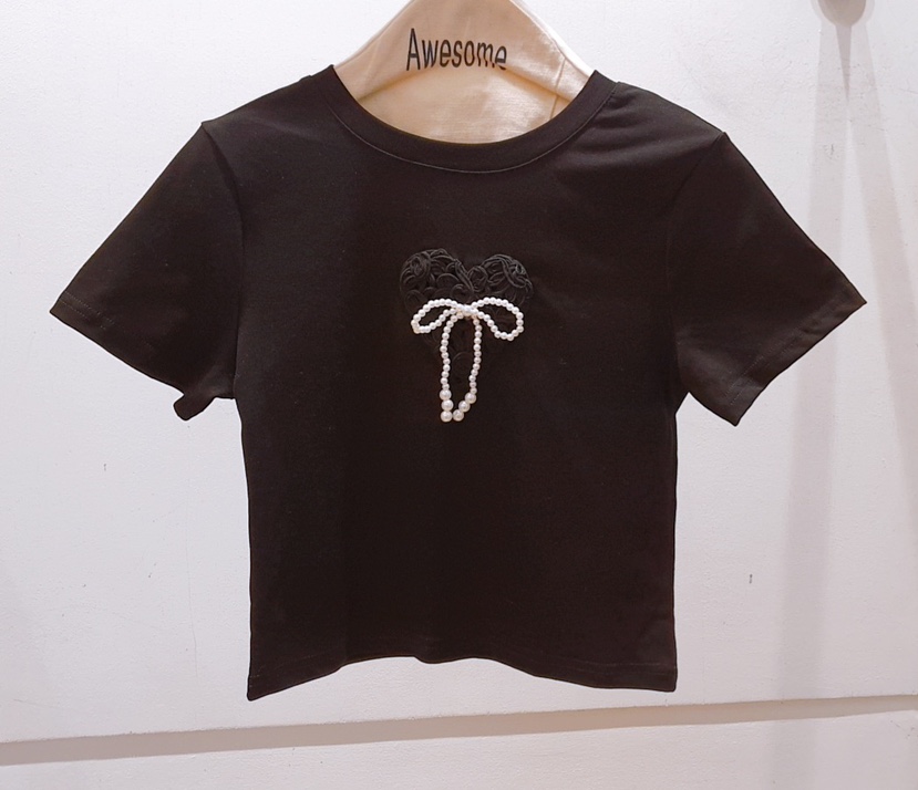 AWESOME-P韓國㊣直郵東大門代購女裝新品人氣25春夏熱賣T恤AWESOME-PT恤圖色2