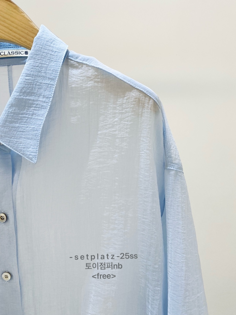 SETPLATZ韓國㊣直郵東大門代購女裝新品時尚25春夏襯衫蕾絲衫PLATZCLASSIC襯衫/蕾絲衫