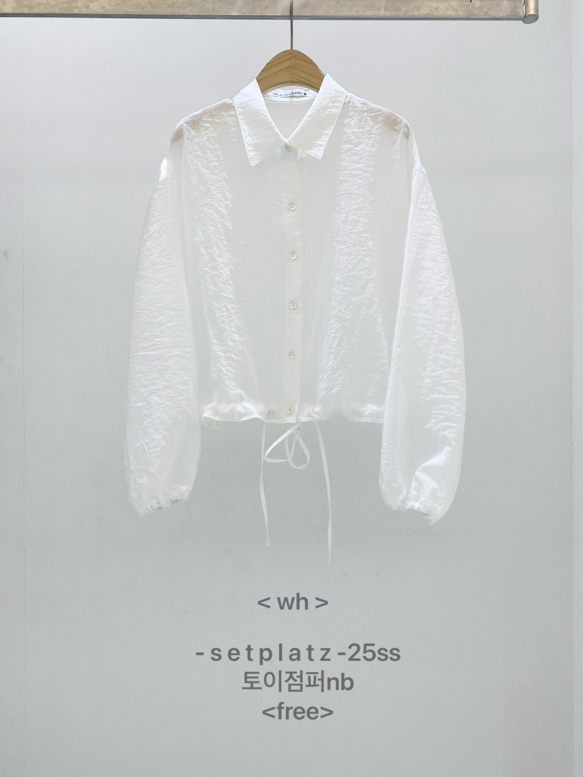 SETPLATZ韓國㊣直郵東大門代購女裝新品時尚25春夏襯衫蕾絲衫PLATZCLASSIC襯衫/蕾絲衫