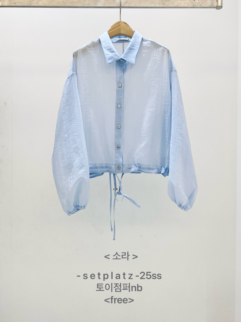 SETPLATZ韓國㊣直郵東大門代購女裝新品時尚25春夏襯衫蕾絲衫PLATZCLASSIC襯衫/蕾絲衫圖色2實際價格45000