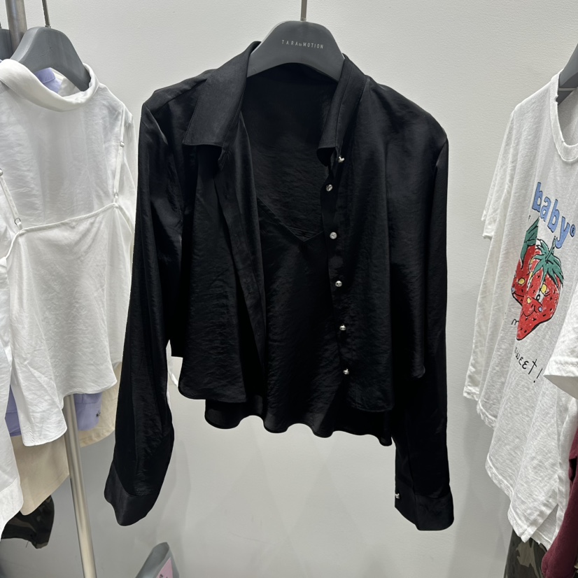 TARABY MOTION韓國㊣直郵東大門代購女裝新品熱賣套裝兩件套套裝絲綢TARABY MOTION套裝圖色3