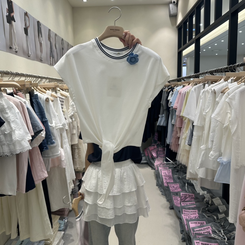 MARIE MARIE韓國直郵㊣女裝新品熱賣25春夏人氣休閑時尚T恤MARIE MARIET恤