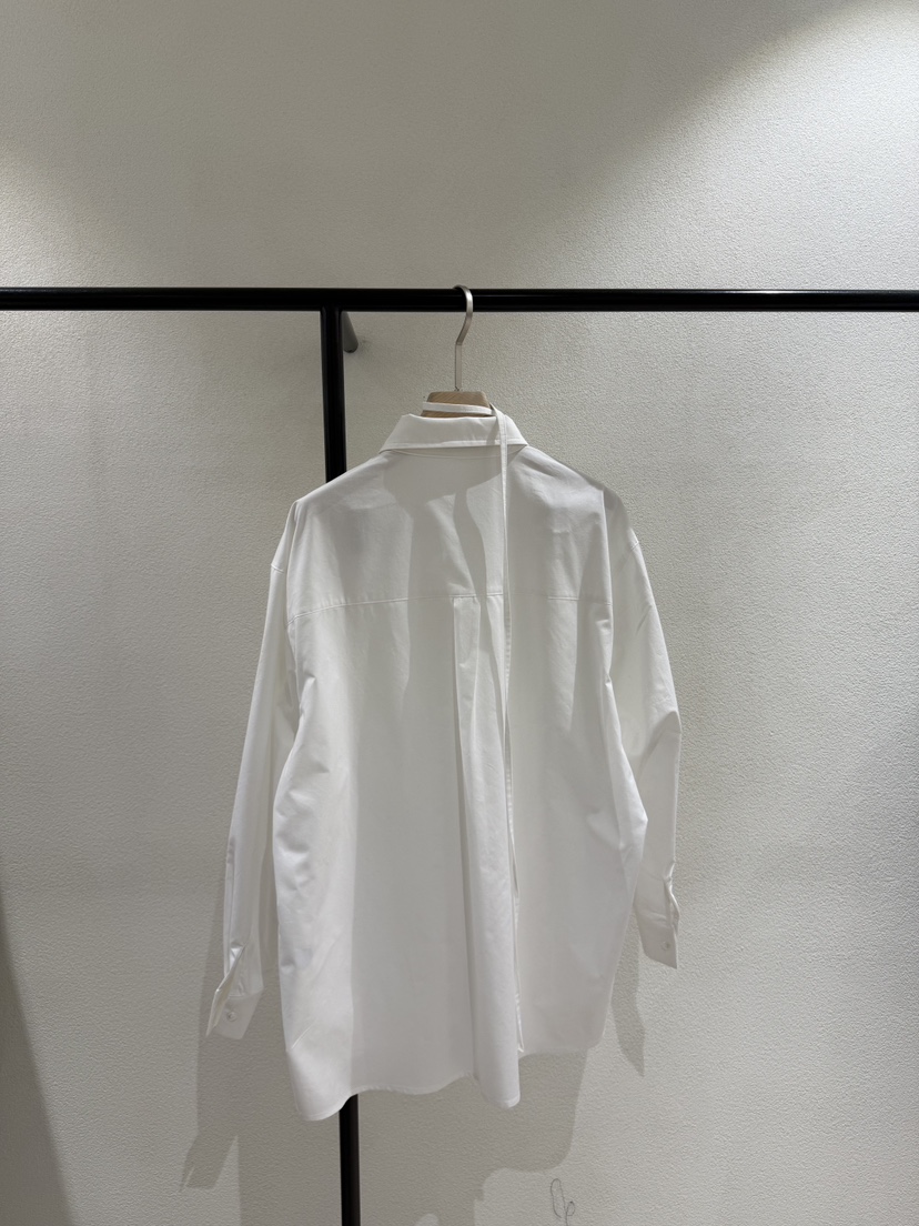 POSTMODERN韓國直郵㊣女裝新款熱賣推薦25春夏襯衫蕾絲衫含腰繩POSTMODERN襯衫/蕾絲衫