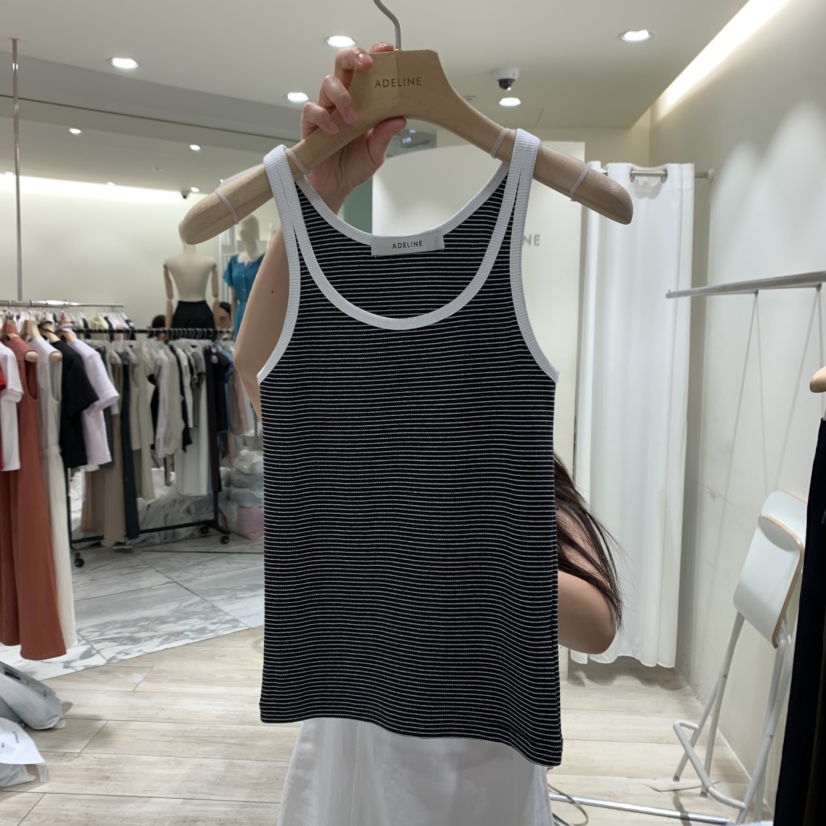 ADELINE韓國直郵㊣東大門實拍女裝新品人氣休閑推薦吊帶背心ADELINE吊帶/背心圖色2