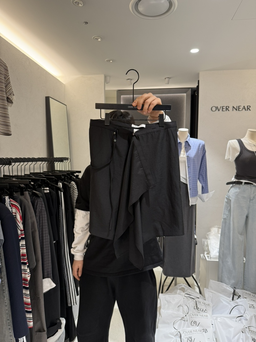OVER NEAP韓國直郵㊣女裝新品推薦時尚休閑25春夏半身裙中短裙OVER NEAR半身裙/中短裙圖色2