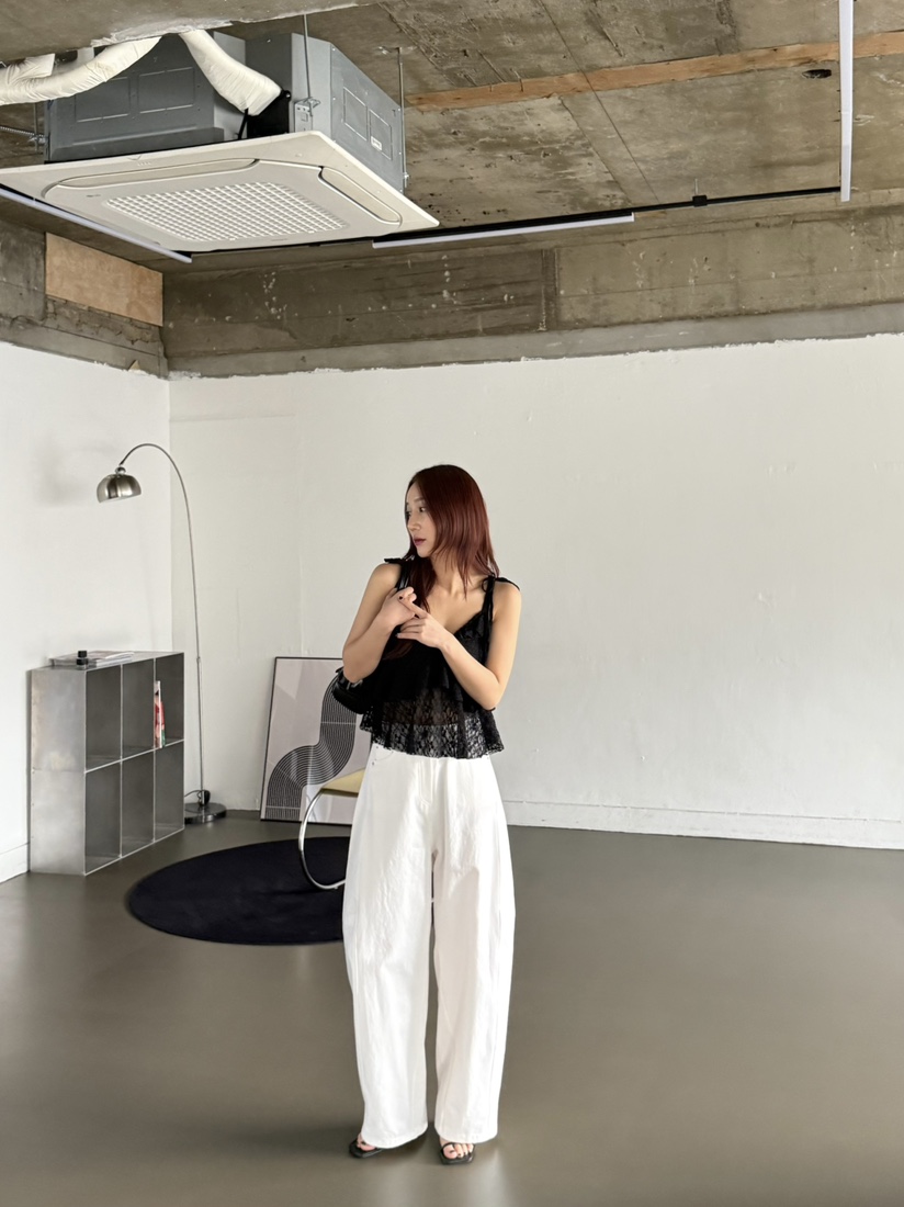 OVER NEAP直郵韓國代購㊣女裝新品人氣推薦時尚熱賣休閑褲OVER NEAR休閑褲