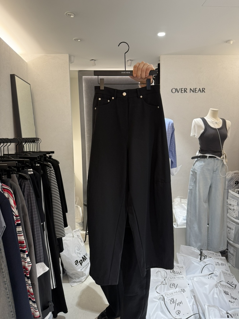 OVER NEAP直郵韓國代購㊣女裝新品人氣推薦時尚熱賣休閑褲OVER NEAR休閑褲圖色3