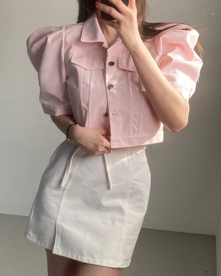JENNIE韓國直郵㊣女裝新款人氣休閑25春夏時尚推薦熱賣夾克JENNIE/VENEFIT夾克圖色2