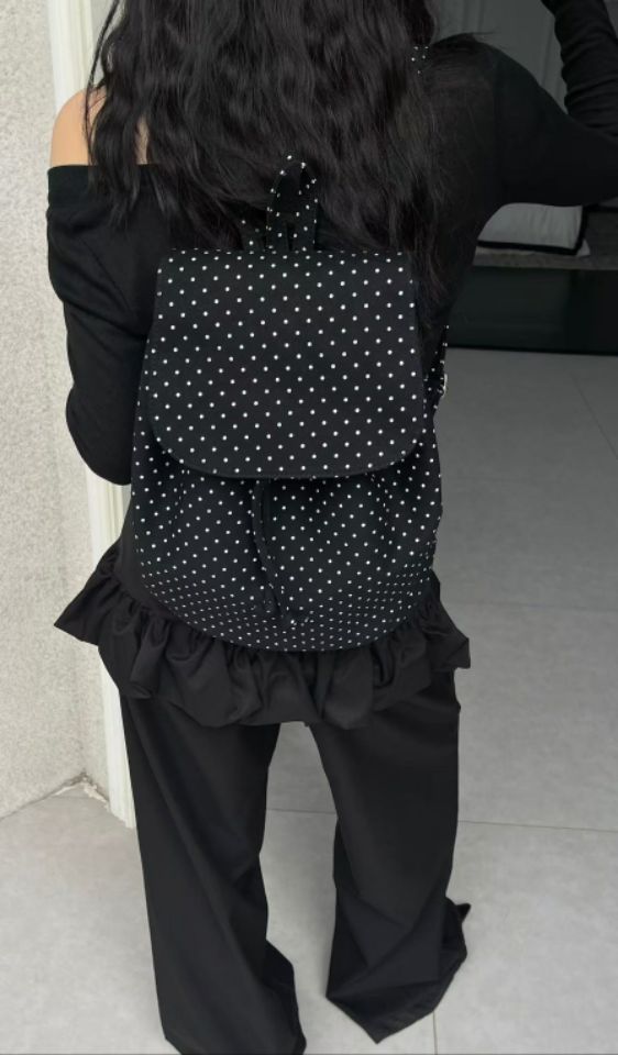TROUVAILLE直郵韓國代購㊣女裝新款熱賣推薦25春夏雙肩背包TROUVAILLE雙肩背包