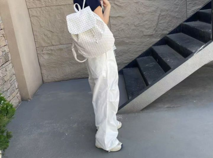 TROUVAILLE直郵韓國代購㊣女裝新款熱賣推薦25春夏雙肩背包TROUVAILLE雙肩背包圖色2