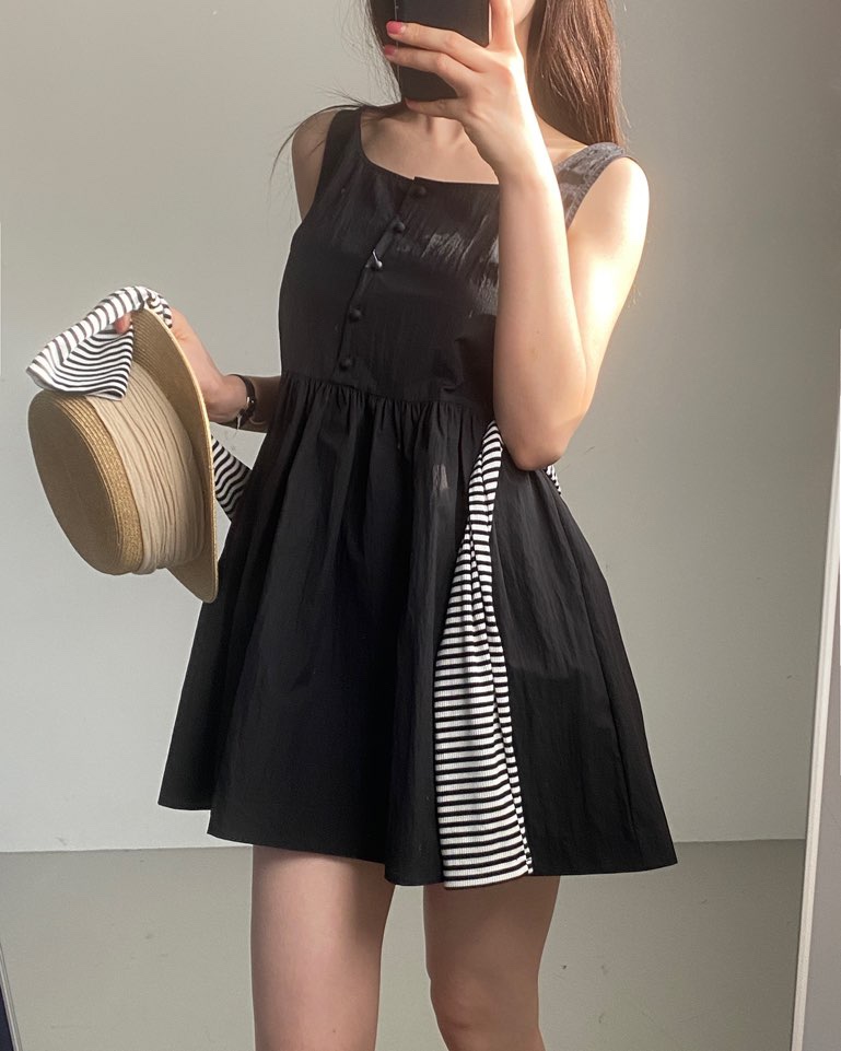 JENNIE直郵韓國代購㊣女裝新品人氣推薦時尚休閑熱賣連衣裙JENNIE/VENEFIT連衣裙圖色3