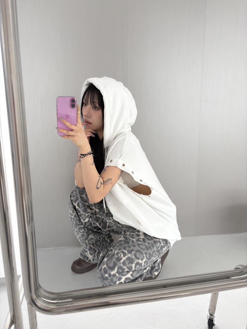 SEEOT韓國直郵㊣東大門實拍女裝新款推薦25春夏吊帶背心連帽GGD吊帶/背心