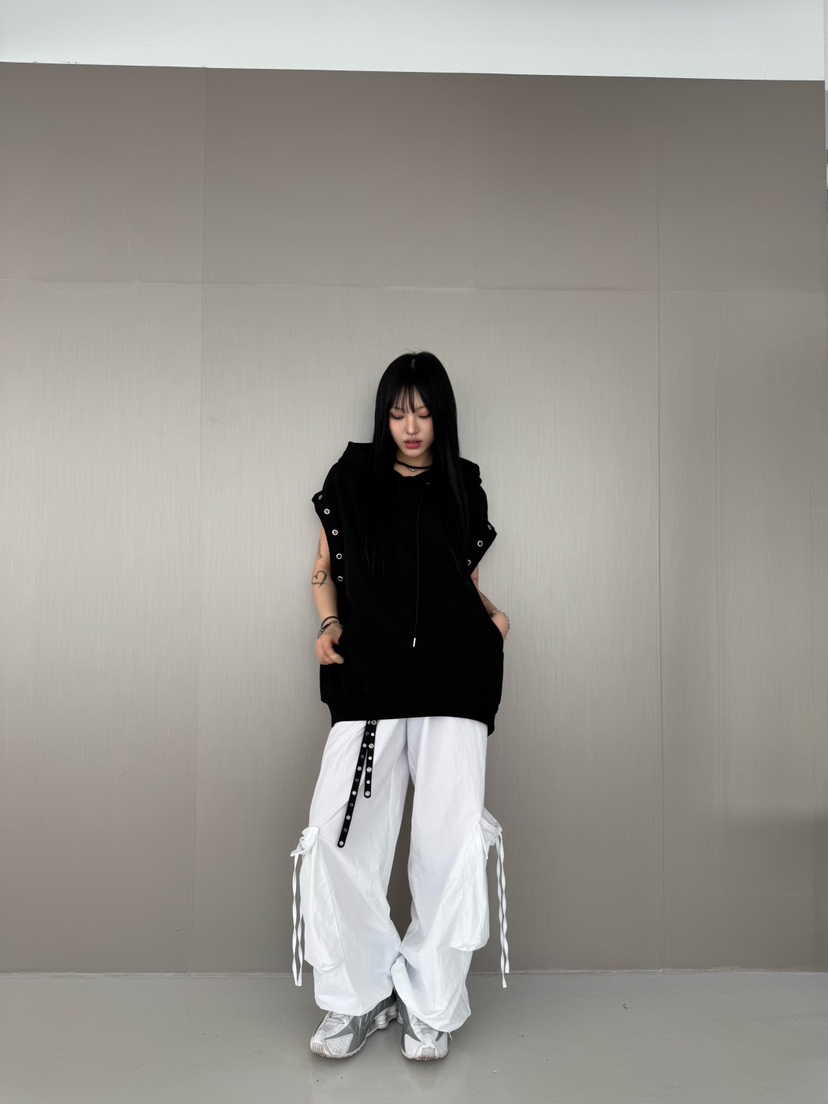 SEEOT韓國直郵㊣東大門實拍女裝新款推薦25春夏吊帶背心連帽GGD吊帶/背心