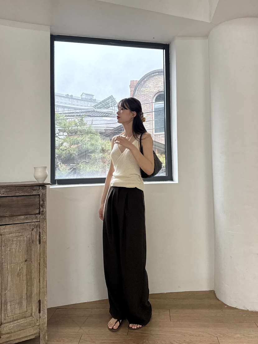 ALATE直郵韓國代購㊣女裝新款25春夏人氣休閑正裝褲西褲含腰帶LEGACY正裝褲/西褲