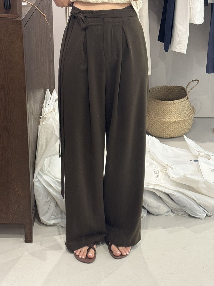 ALATE直郵韓國代購㊣女裝新款25春夏人氣休閑正裝褲西褲含腰帶LEGACY正裝褲/西褲