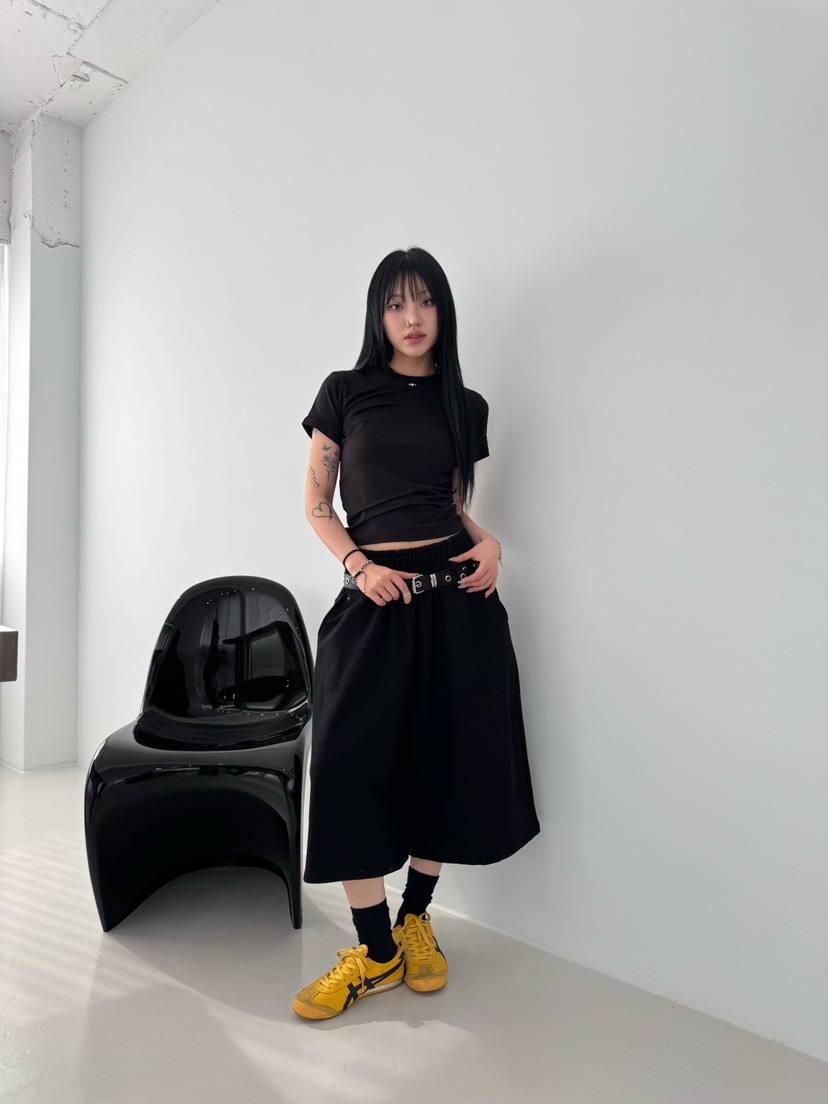 SEEOT韓國直郵㊣東大門實拍女裝新款推薦熱賣時尚短褲套裝腰帶GGD短褲