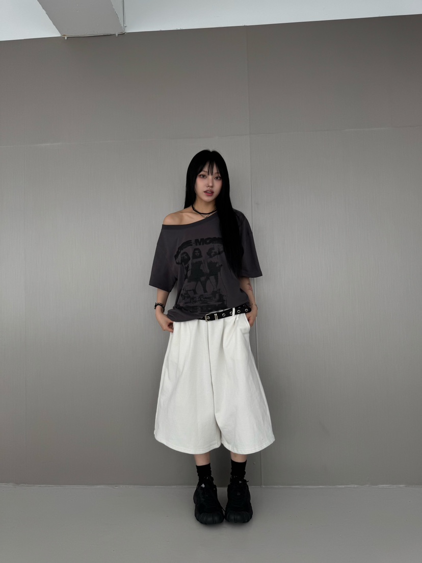 SEEOT韓國直郵㊣東大門實拍女裝新款推薦熱賣時尚短褲套裝腰帶GGD短褲