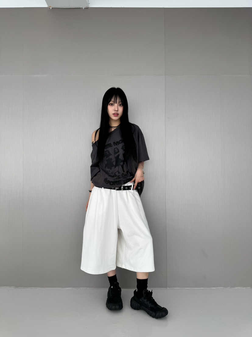 SEEOT韓國直郵㊣東大門實拍女裝新款推薦熱賣時尚短褲套裝腰帶GGD短褲