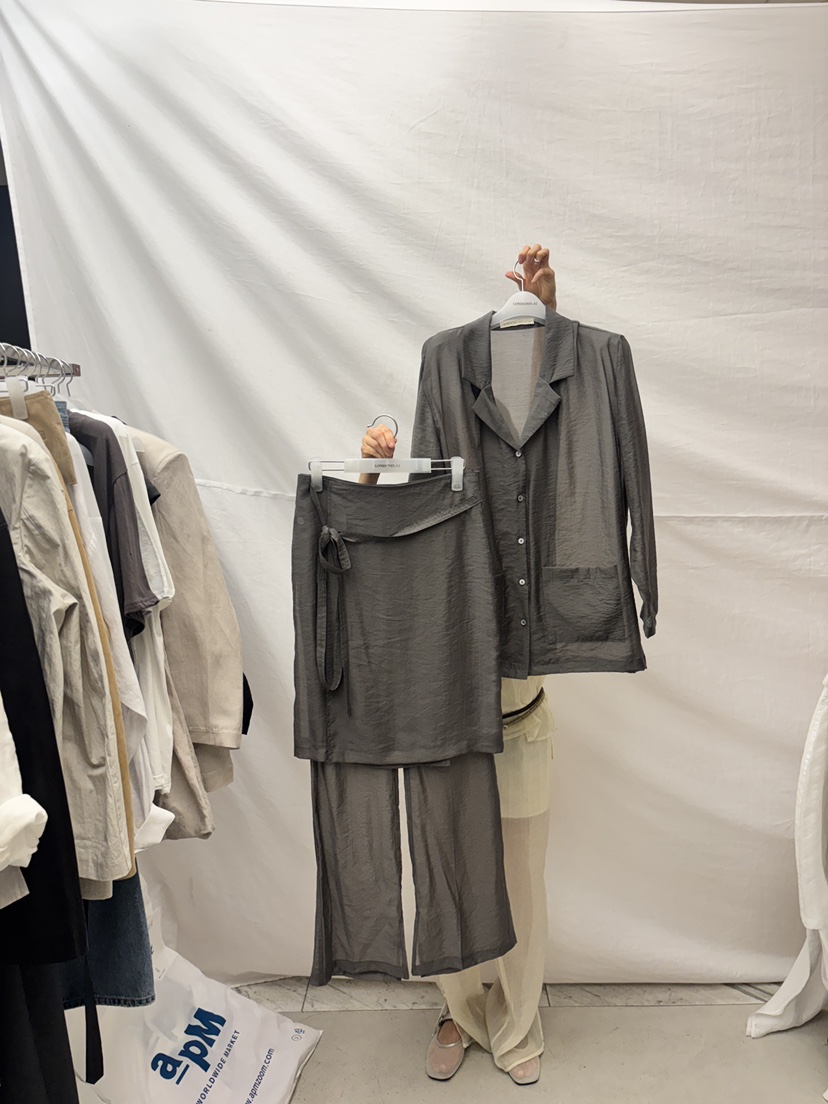 LONDON FLAT韓國直郵㊣東大門實拍女裝新品25春夏裙褲透視LONDON FLAT裙褲