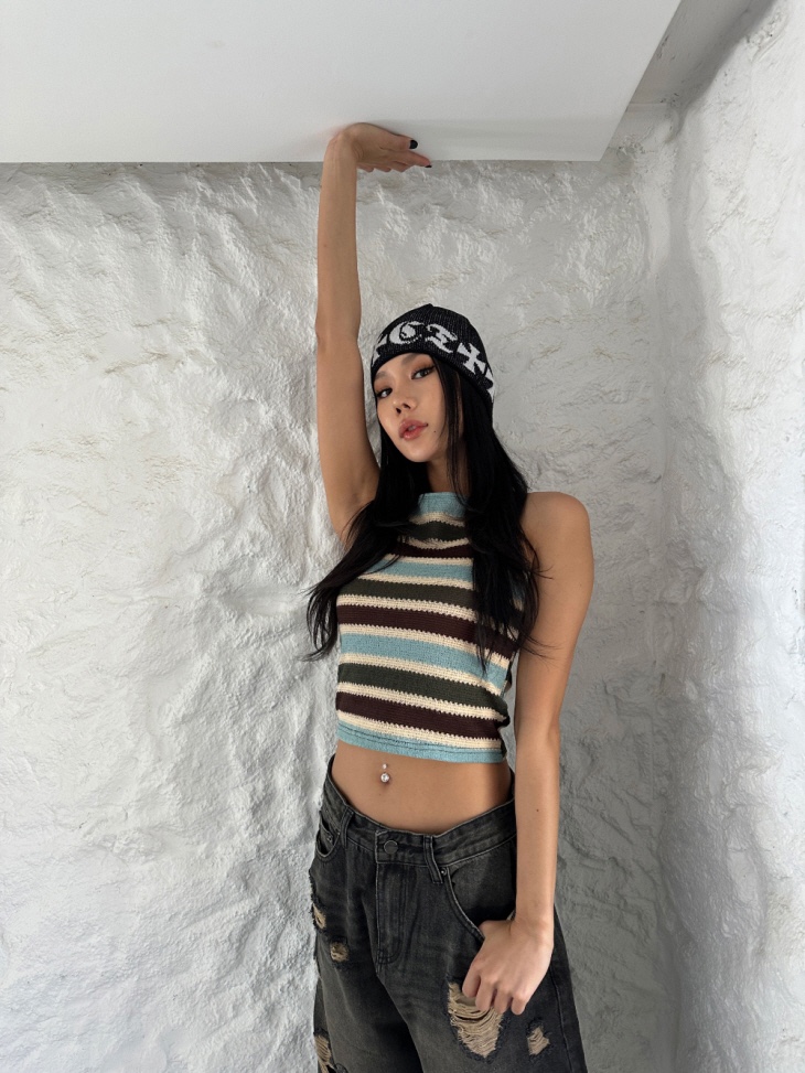 SHOTGUN直郵韓國代購㊣女裝新款休閑熱賣25春夏人氣吊帶背心SHOTGUN吊帶/背心