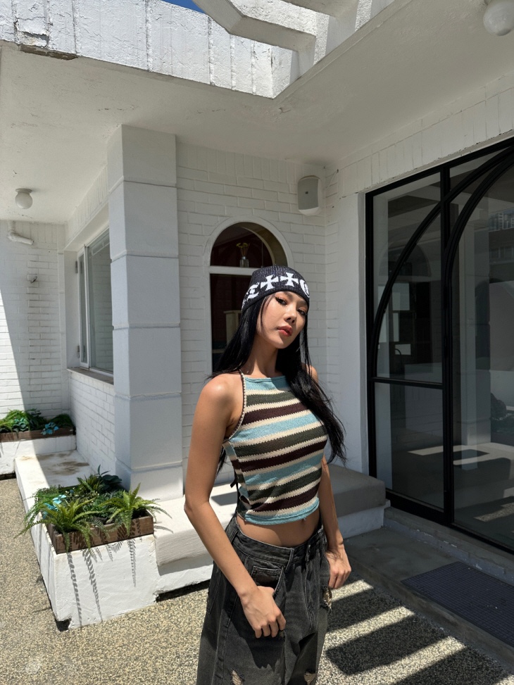 SHOTGUN直郵韓國代購㊣女裝新款休閑熱賣25春夏人氣吊帶背心SHOTGUN吊帶/背心