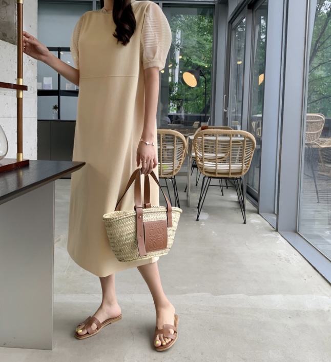 I BLLE韓國㊣直郵東大門代購女裝新品休閑25春夏熱賣連衣裙I BLLE連衣裙