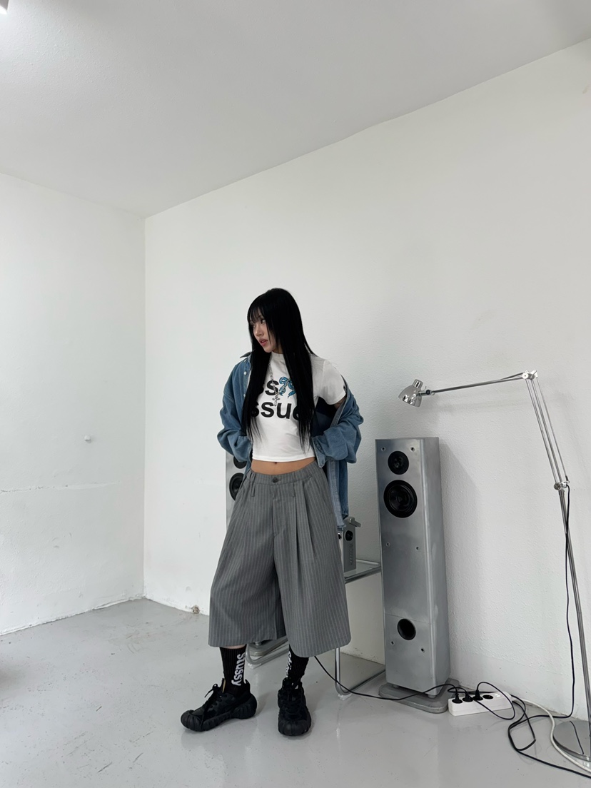 SEEOT韓國㊣直郵東大門代購女裝新品人氣時尚25春夏短褲套裝腰帶GGD短褲