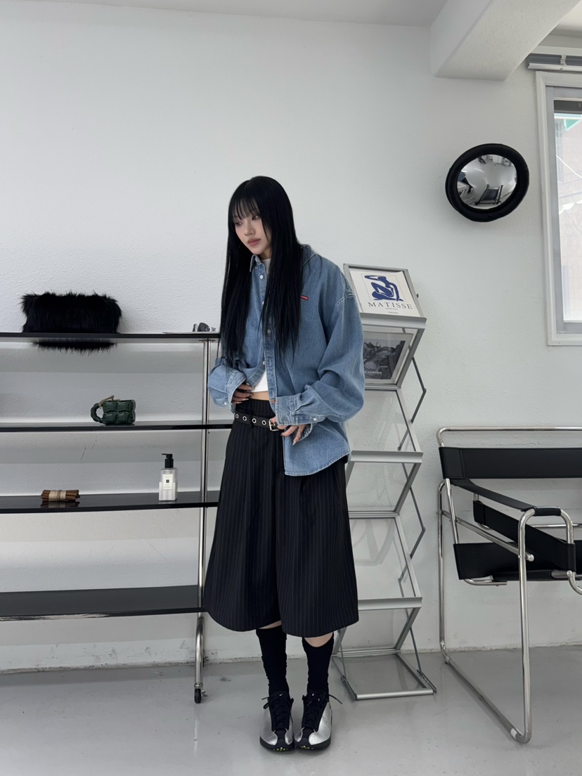 SEEOT韓國㊣直郵東大門代購女裝新品人氣時尚25春夏短褲套裝腰帶GGD短褲