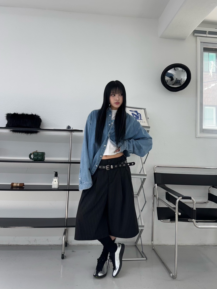 SEEOT韓國㊣直郵東大門代購女裝新品人氣時尚25春夏短褲套裝腰帶GGD短褲