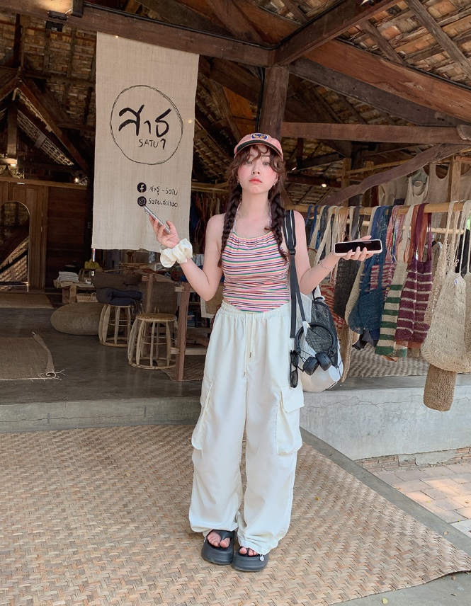 SHOTGUN直郵韓國代購㊣女裝新款熱賣人氣時尚推薦25春夏吊帶背心SHOTGUN吊帶/背心