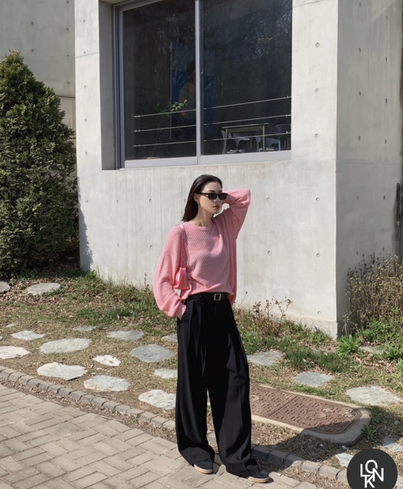 PAIRING韓國直郵㊣東大門實拍女裝新款熱賣推薦25春夏針織衫透明PAIRING針織衫
