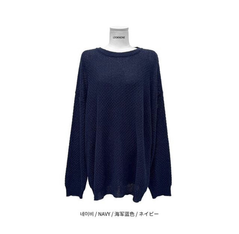 PAIRING韓國直郵㊣東大門實拍女裝新款熱賣推薦25春夏針織衫透明PAIRING針織衫圖色5