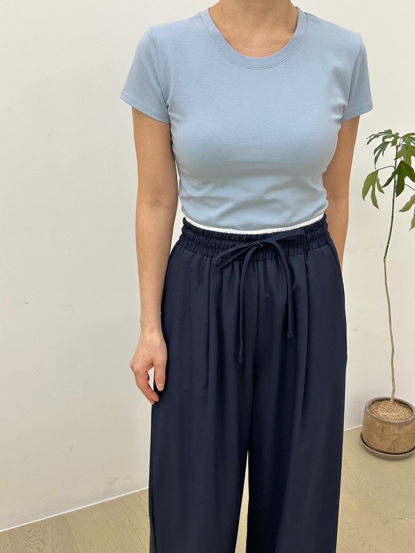 BUT韓國直郵㊣女裝新品25春夏休閑人氣熱賣推薦時尚T恤柔軟buttonT恤圖色2