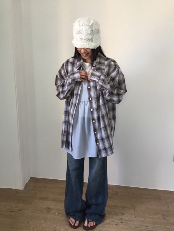 SHOTGUN韓國㊣直郵東大門代購女裝新品推薦25春夏襯衫蕾絲衫SHOTGUN襯衫/蕾絲衫