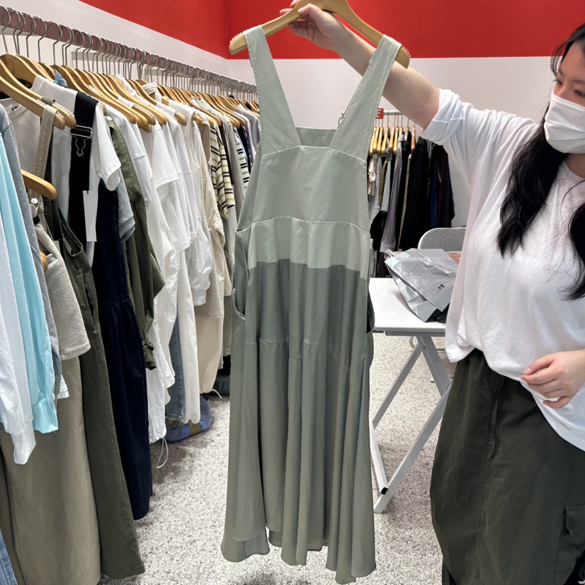 ATPZ直郵韓國代購㊣女裝新品推薦時尚人氣連衣裙不含內搭緞面ATTENTION PLEAES連衣裙