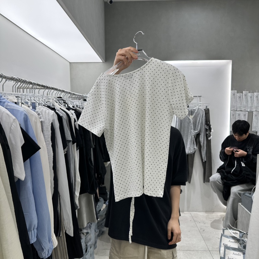 ANDE直郵韓國代購㊣女裝新款25春夏時尚人氣推薦休閑熱賣T恤ANDET恤