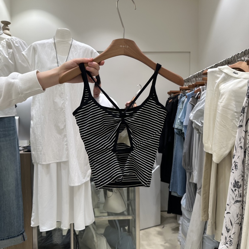MELO韓國直郵㊣東大門實拍女裝新品熱賣休閑25春夏吊帶背心MELO吊帶/背心