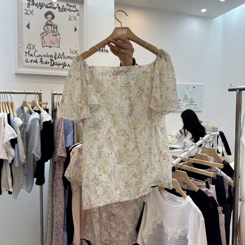 ABLESTUDIO直郵韓國代購㊣女裝新款推薦休閑時尚襯衫蕾絲衫ABLE STUDIO襯衫/蕾絲衫