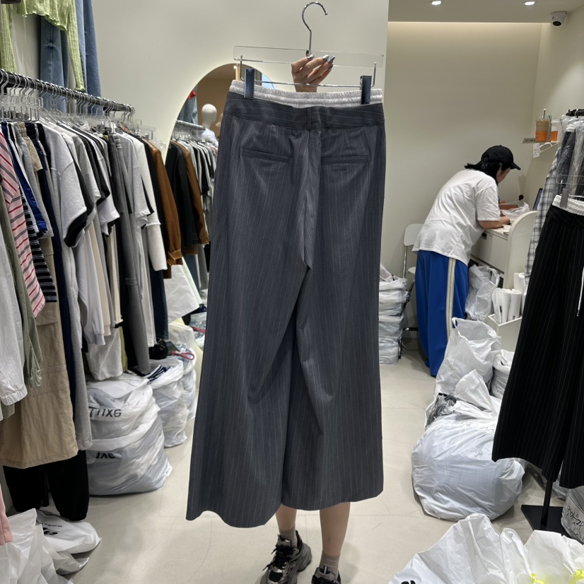 AT THE END韓國直郵㊣女裝新款時尚人氣休閑推薦25春夏休閑褲AT THE END休閑褲