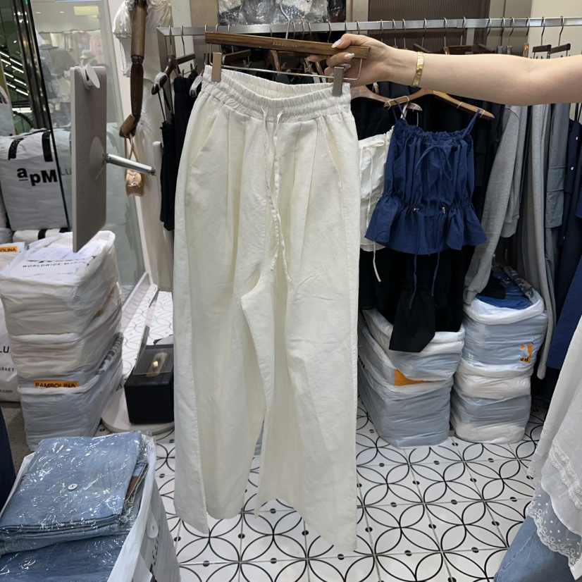 BAMBOLINA直郵韓國代購㊣女裝新品休閑時尚推薦25春夏休閑褲BAMBOLINA休閑褲