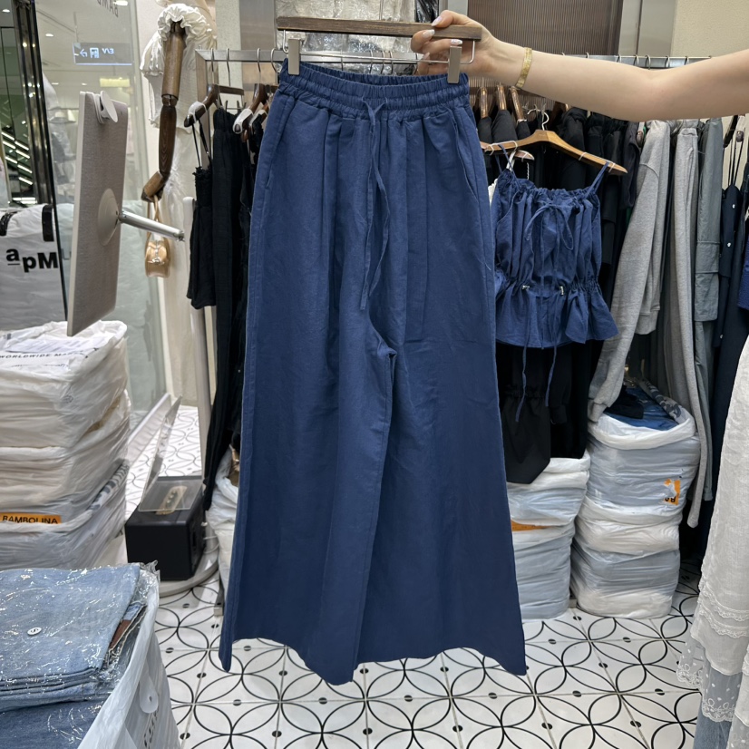 BAMBOLINA直郵韓國代購㊣女裝新品休閑時尚推薦25春夏休閑褲BAMBOLINA休閑褲圖色2